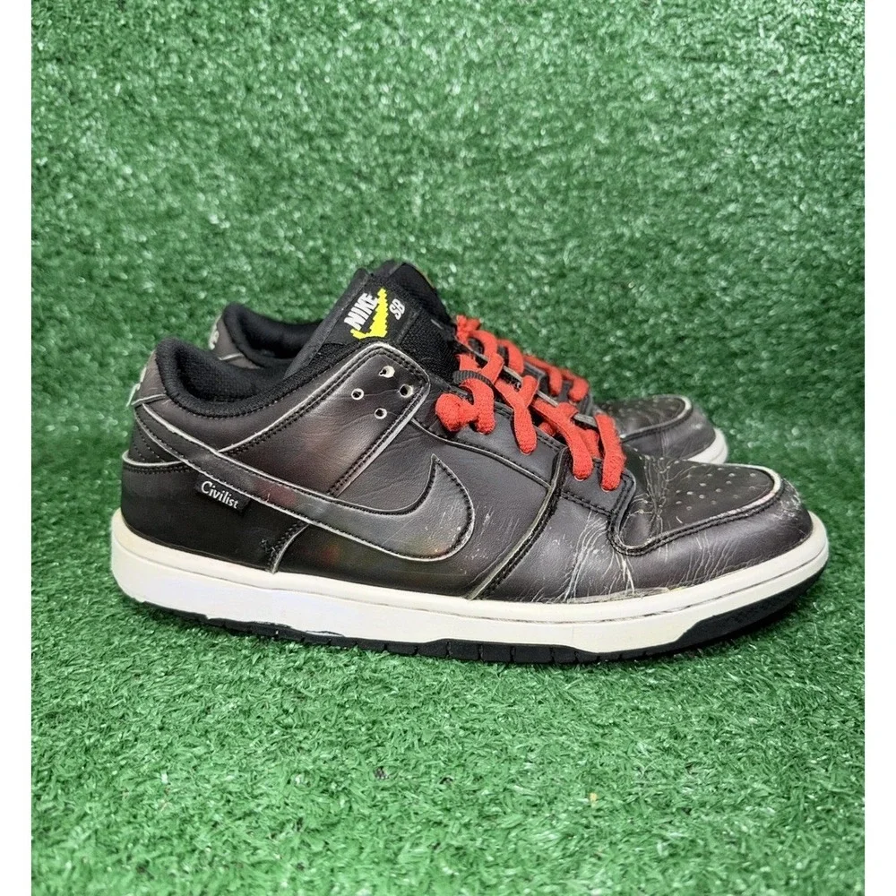 Civilist x Nike Dunk Low Pro SB QS Thermography Skate Shoe Men Size 8 CZ5123-001